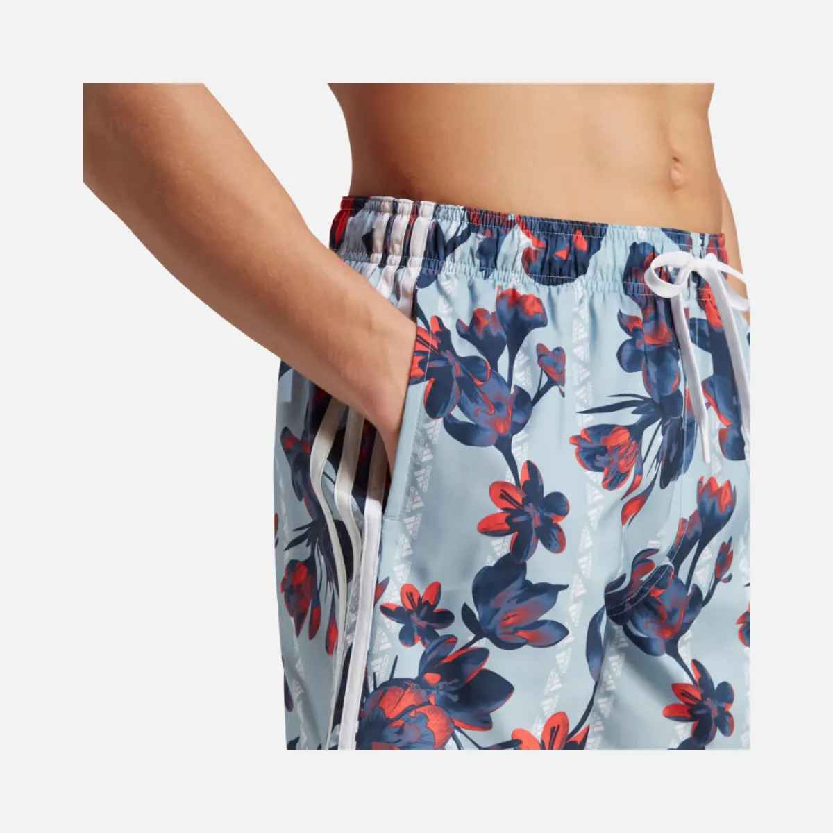 Adidas Floral CLX Men's Shorts -Wonder Blue / Crew Blue / Legend Ink