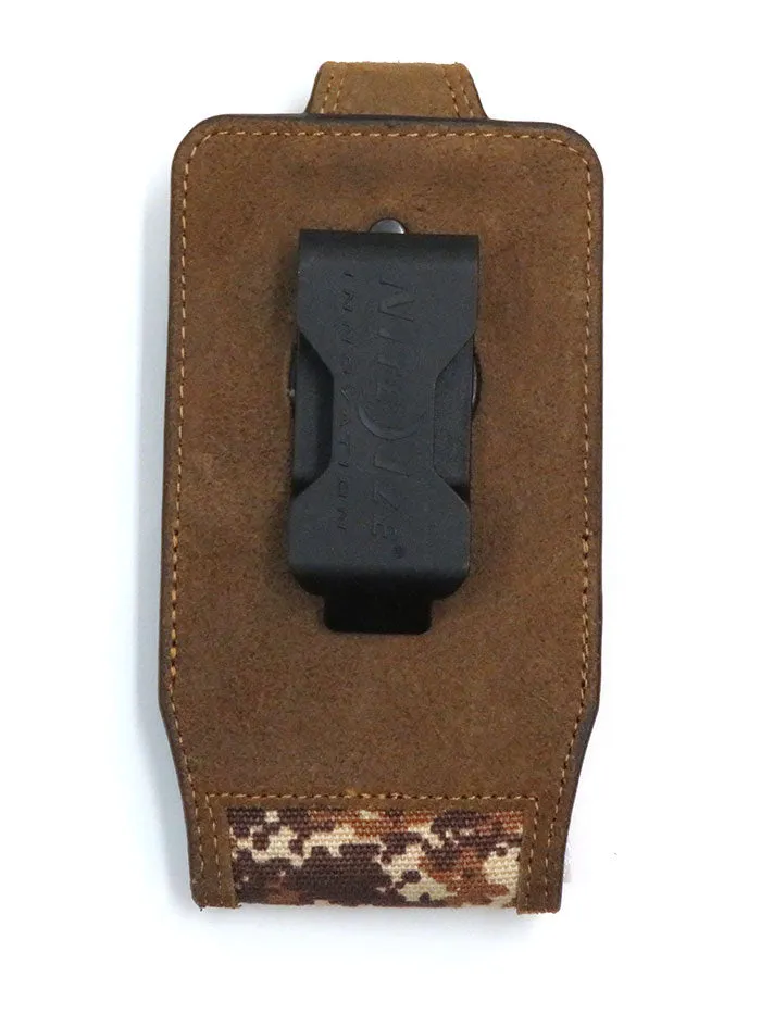 Ariat A0600644 Digital Camo Print Leather Cell Phone Case Brown