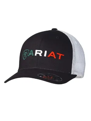 Ariat A300013901 Kids Embroidered Mexican Flag Logo Cap Black