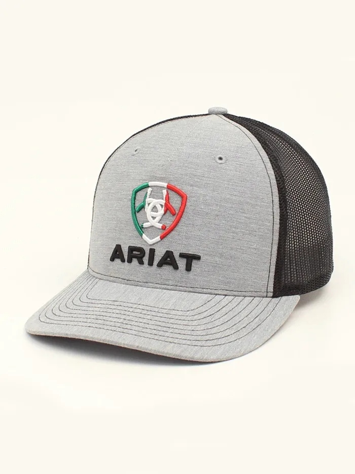 Ariat A300016506 Mens R112 Snap Back Mexico Flag Cap Grey