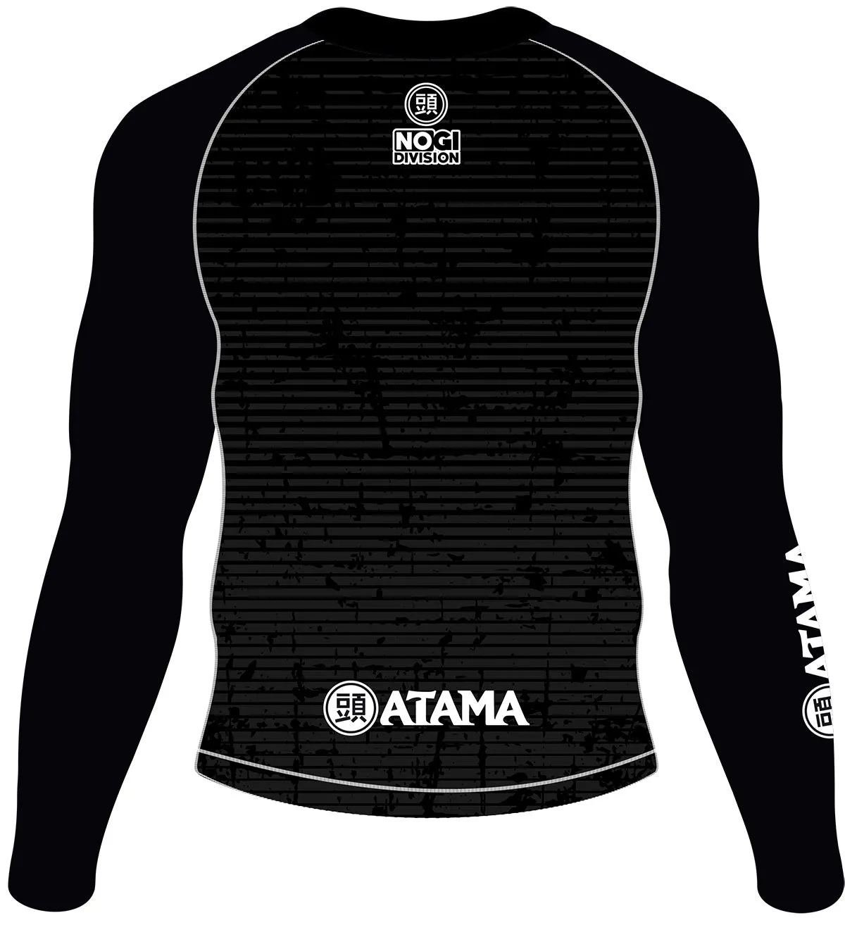 ATAMA BLACK RANKED RASH GUARD - LONG SLEEVE