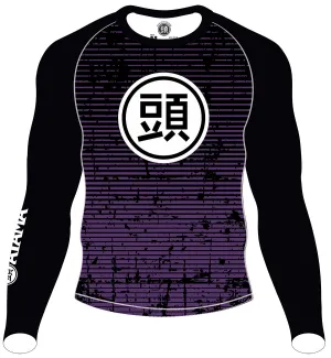 ATAMA PURPLE RANKED RASH GUARD - LONG SLEEVE