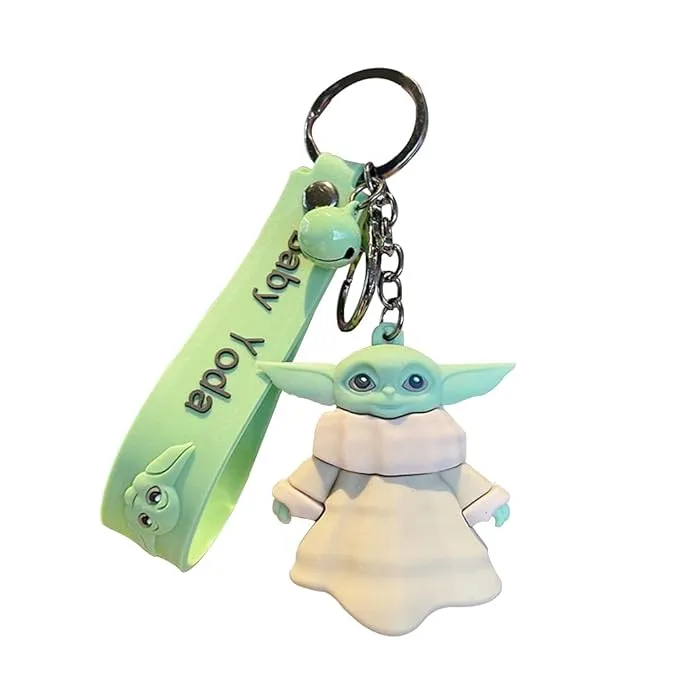 Baby Yoda son | 3D Lanyard Keychain | Durable