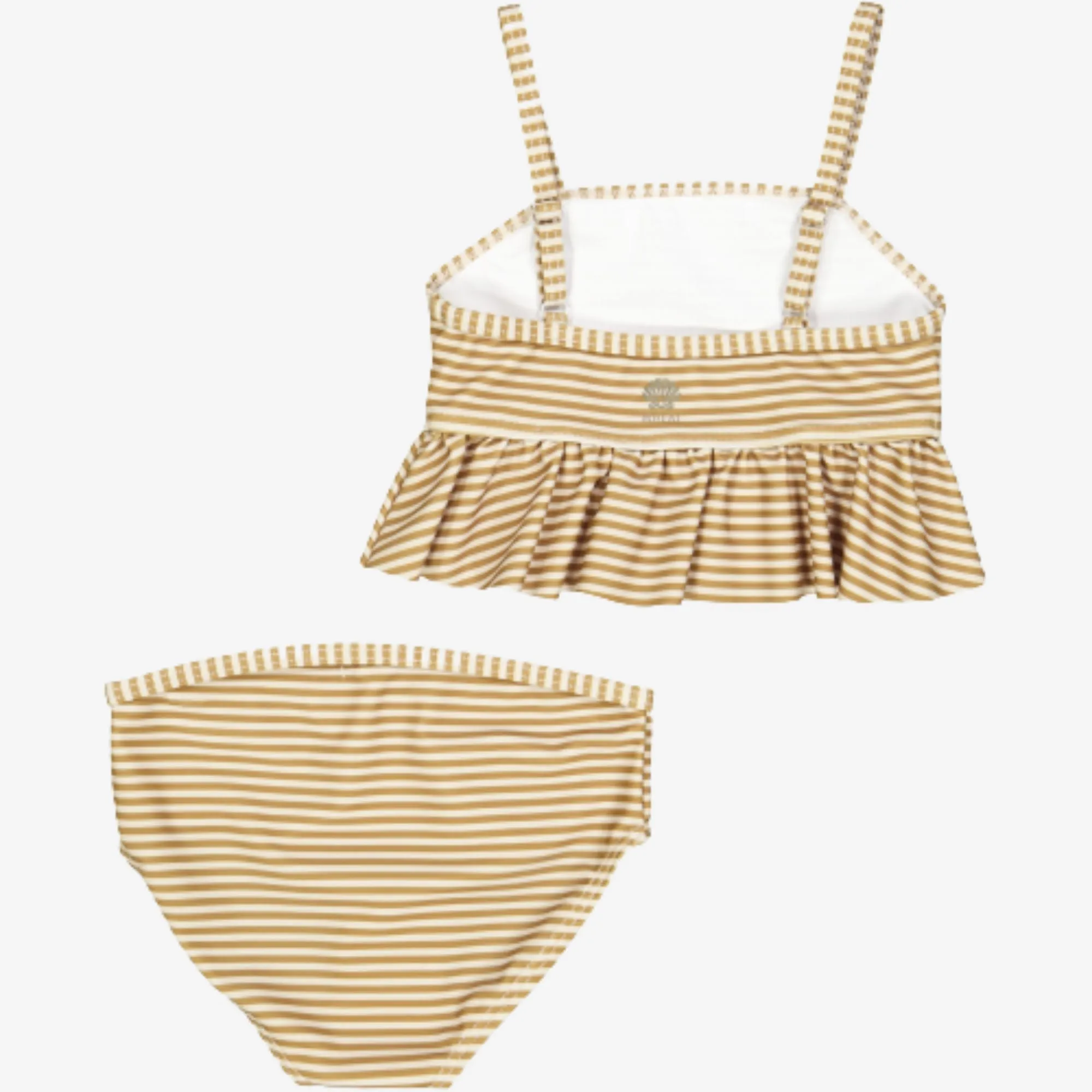 Bikini Lærke - golden green stripe