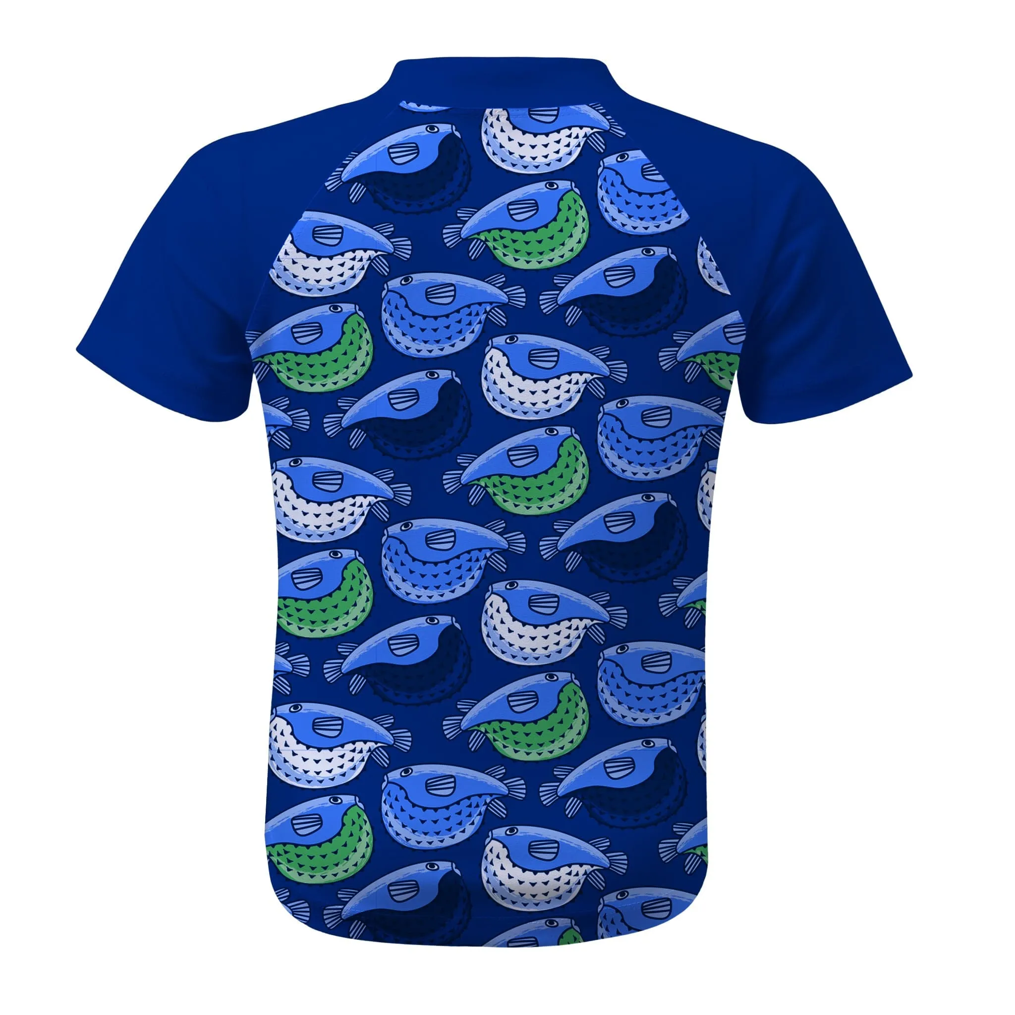 Blue Fugu Short Sleeve Rashie