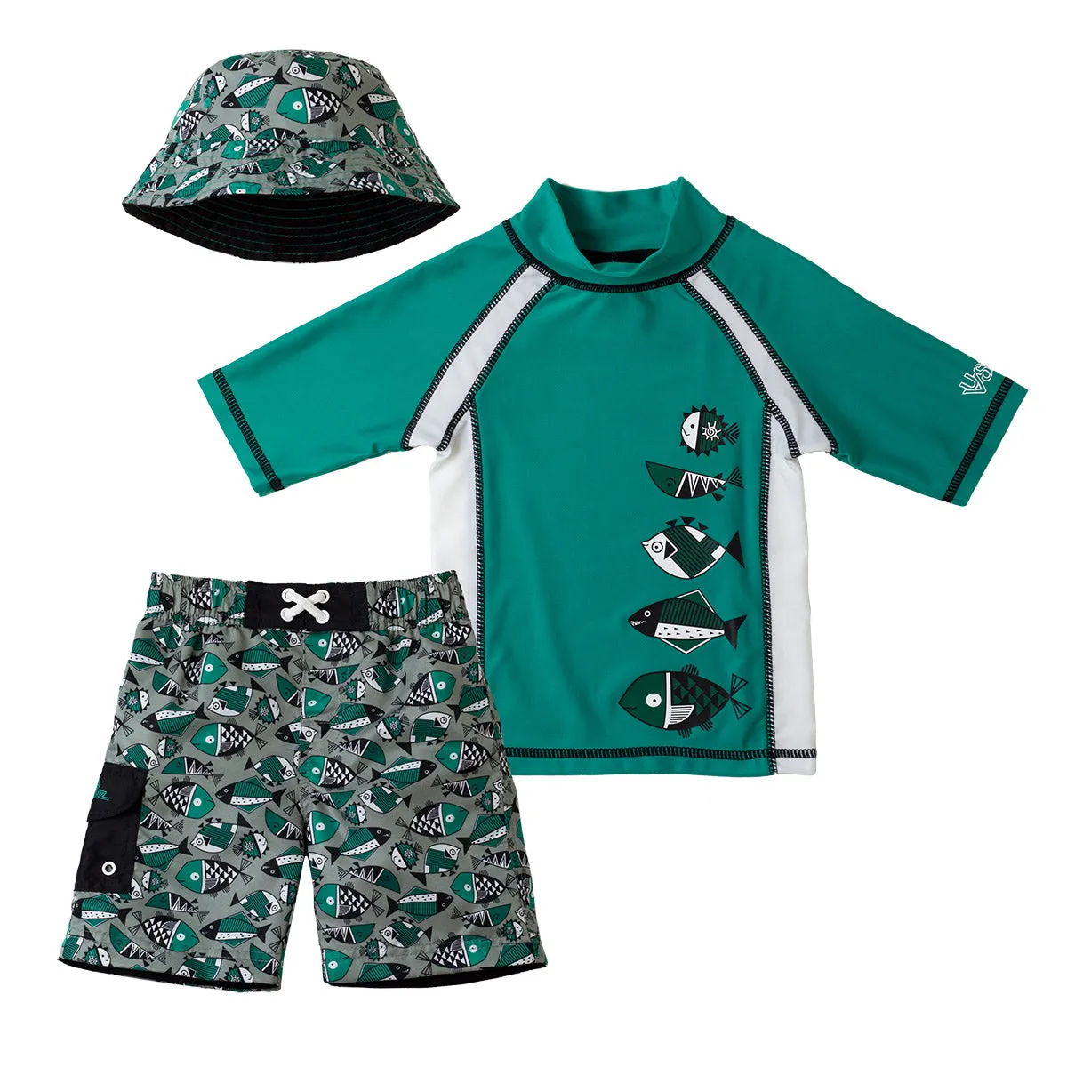 Boy's 3PC Sun & Swim Set