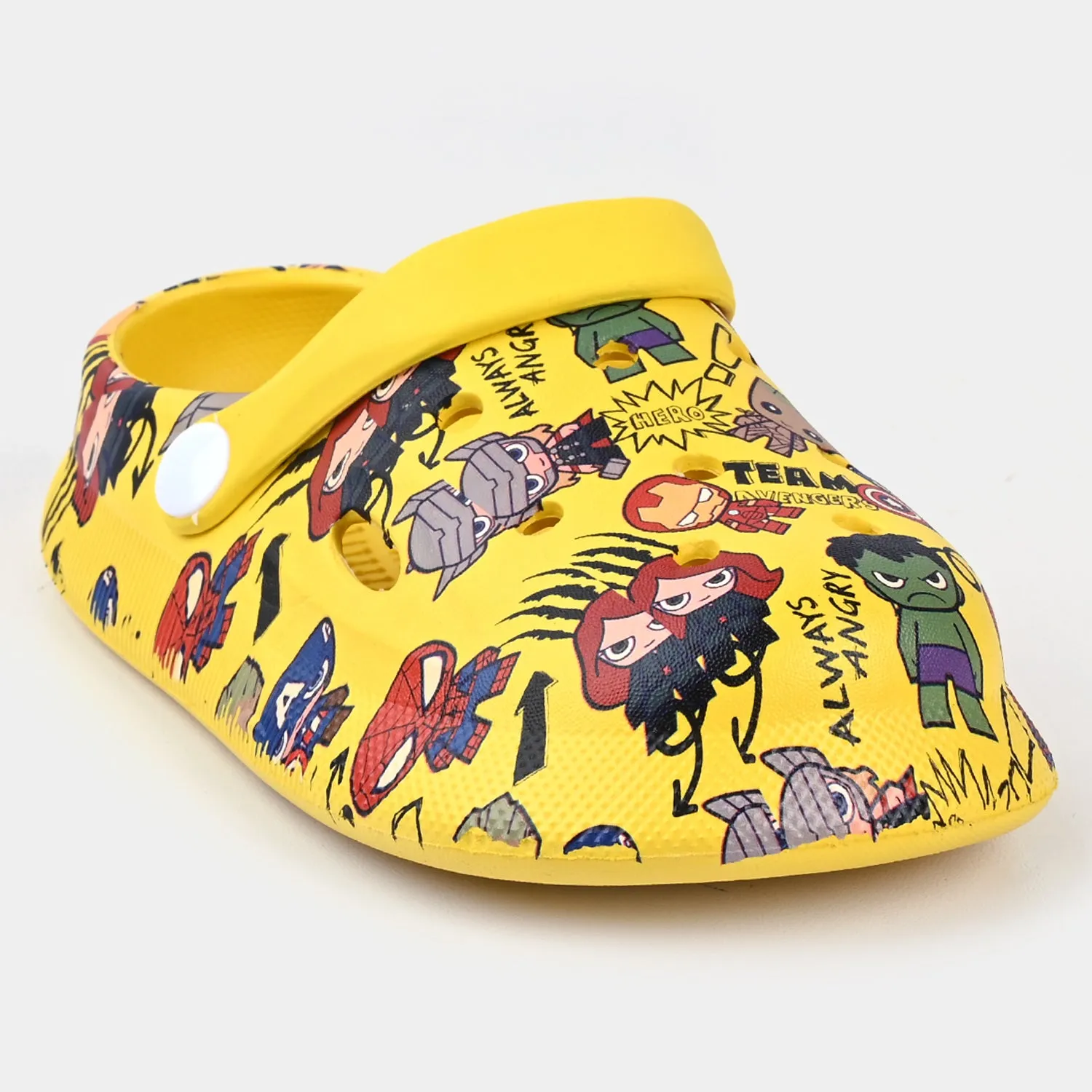 BOYS CLOGS NON-SLIP SLIPPER-YELLOW