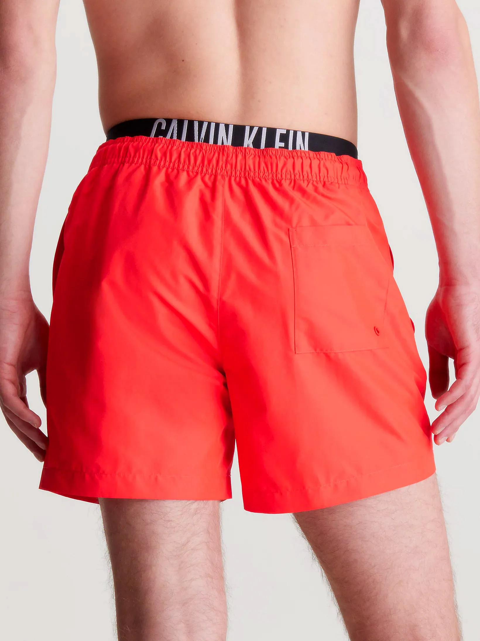 Calvin Klein Mens Double Waistband 'Intense Power' Swim Shorts