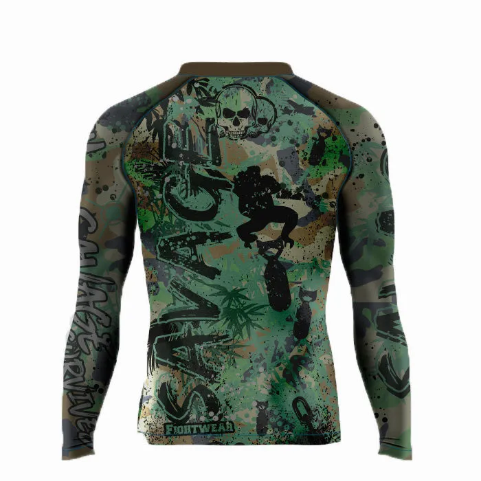 Camo Monkey Long Sleeve Rash Guard Presale items Shipping To Start December 5th