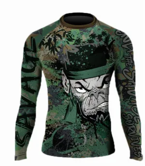 Camo Monkey Long Sleeve Rash Guard Presale items Shipping To Start December 5th