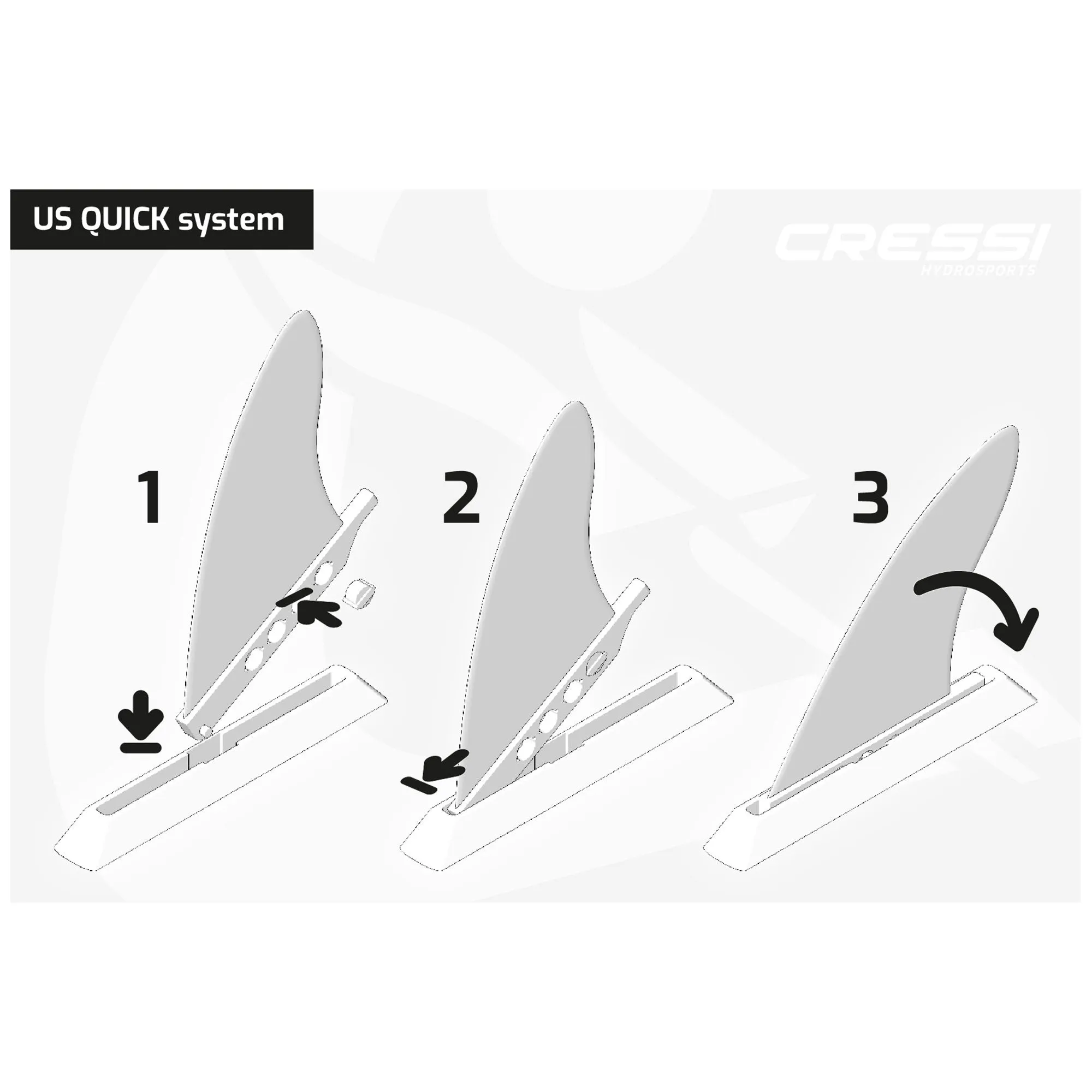 Cressi US Quick Skeg Fin 9''