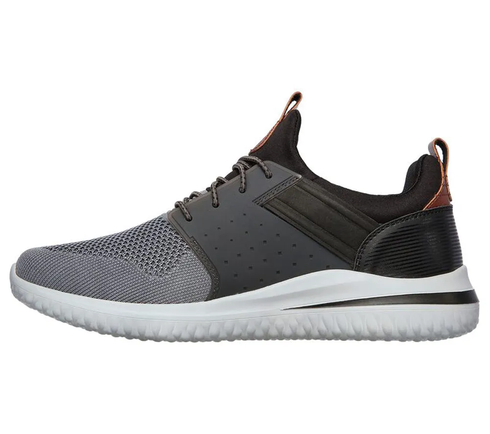 Delson 3.0 Cicada in Gray/Black by Skechers