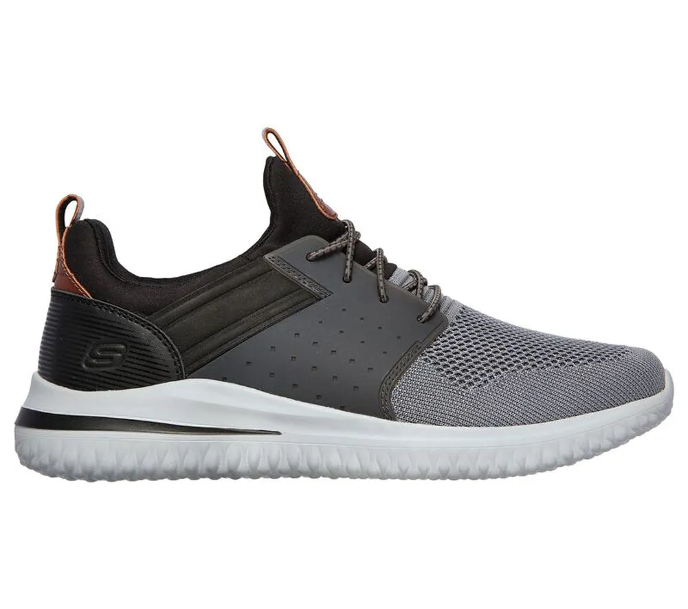 Delson 3.0 Cicada in Gray/Black by Skechers