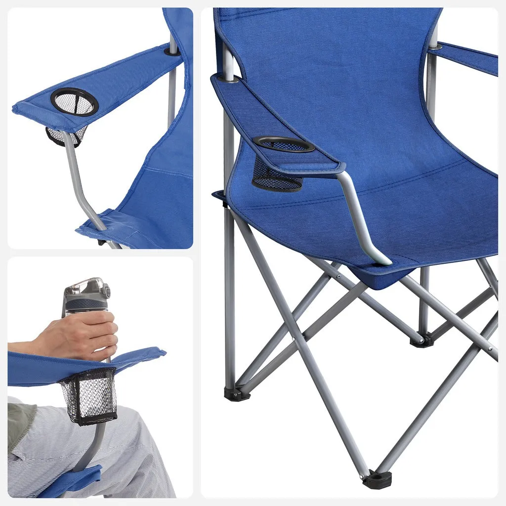 Durable Folding Camping Chairs with Carry Bags, Set of 2 - SONGMICS