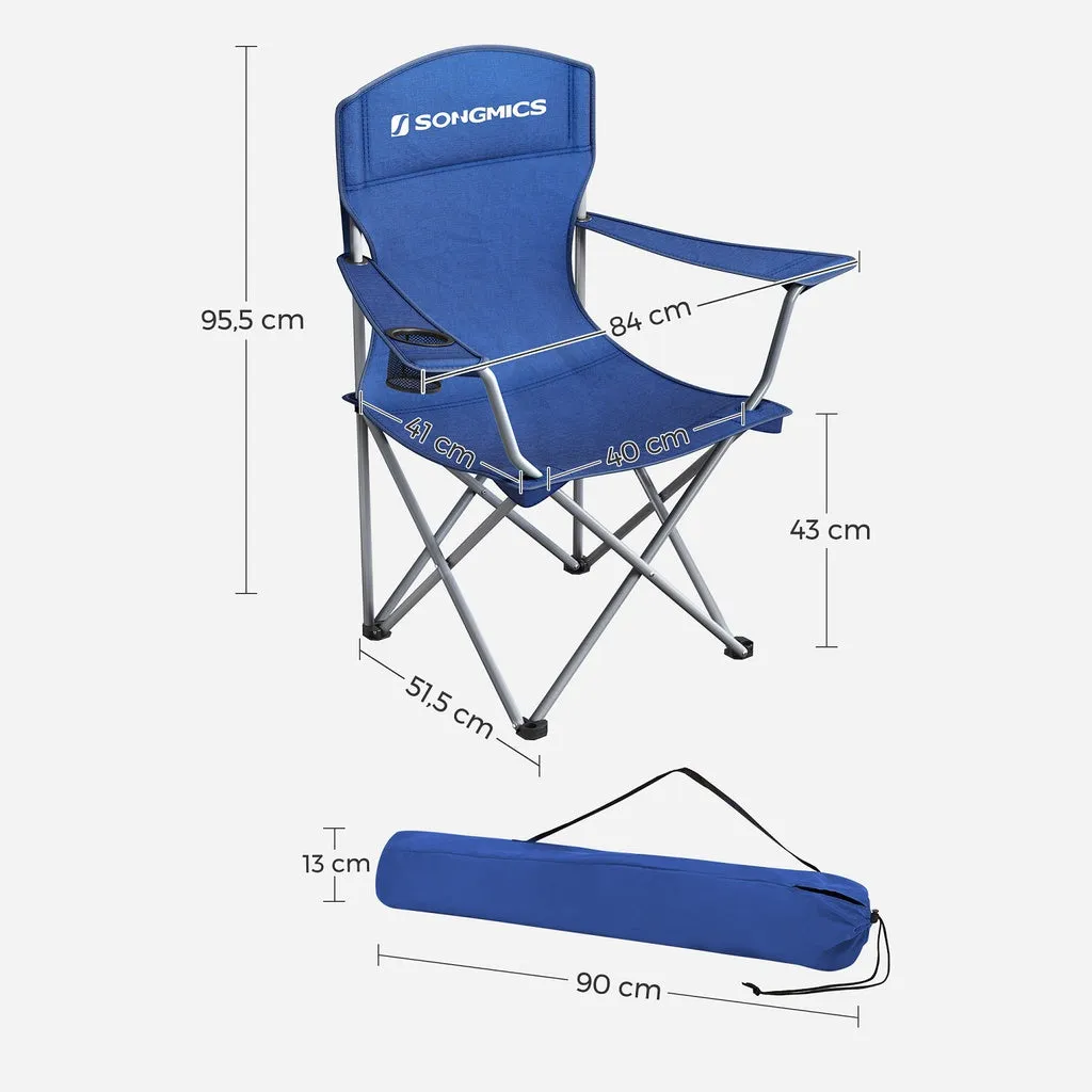 Durable Folding Camping Chairs with Carry Bags, Set of 2 - SONGMICS