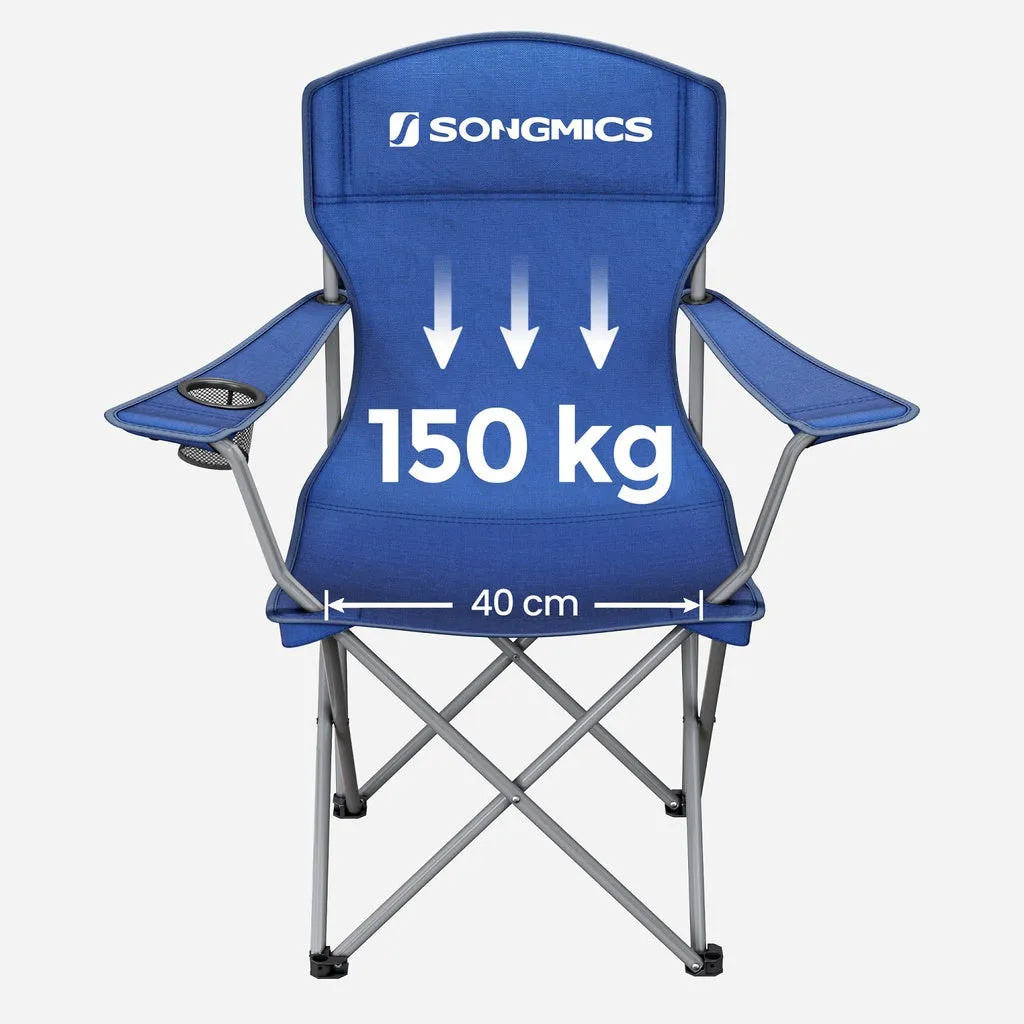 Durable Folding Camping Chairs with Carry Bags, Set of 2 - SONGMICS