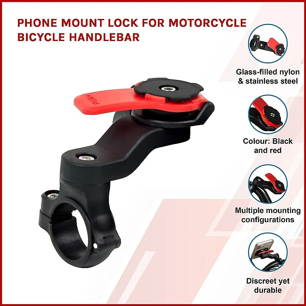 Durable Glass-Filled Nylon Phone Mount for Motorcycles & Bicycles