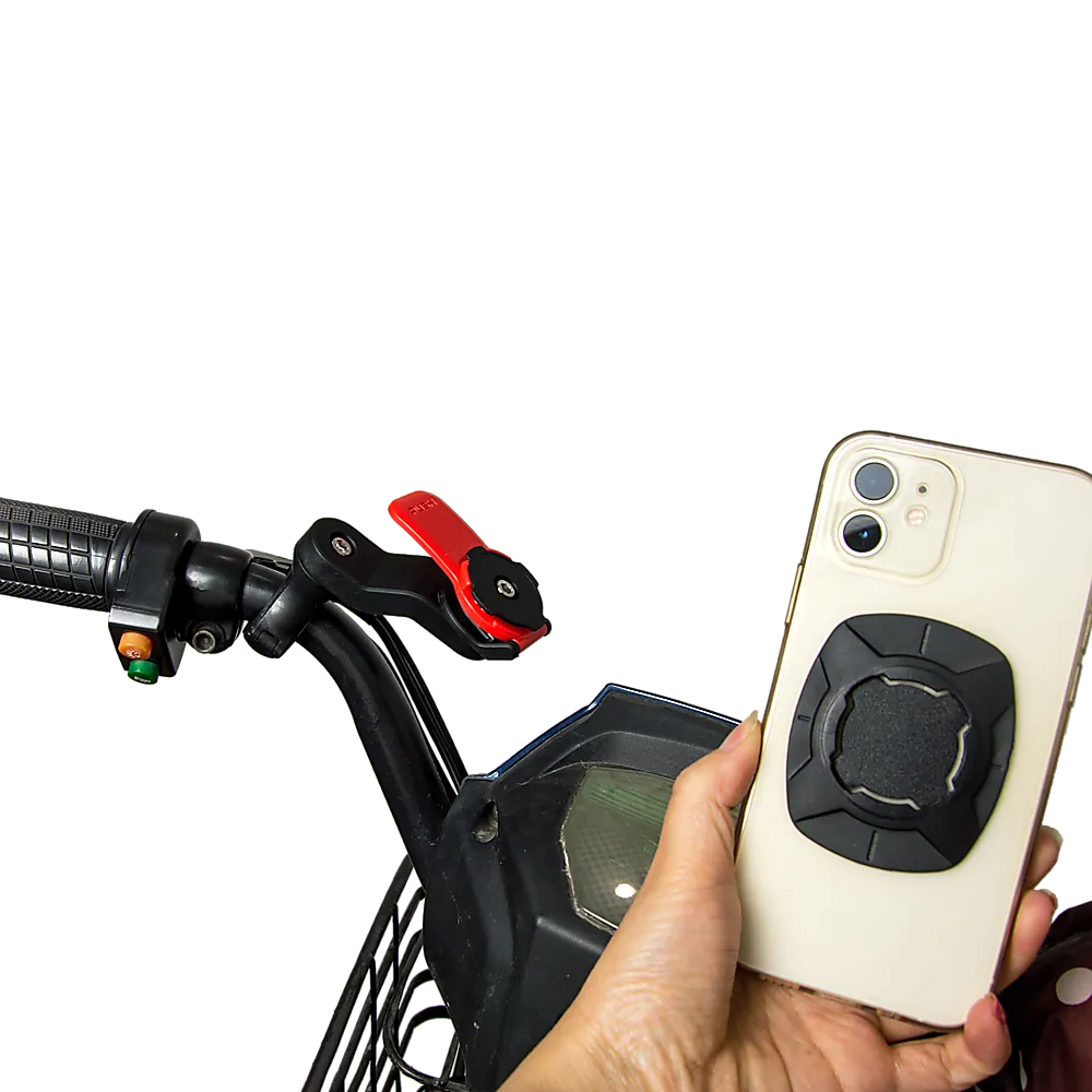 Durable Glass-Filled Nylon Phone Mount for Motorcycles & Bicycles