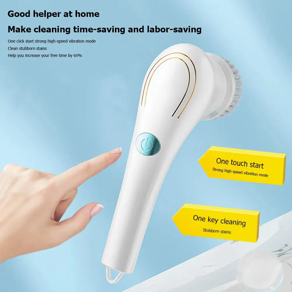 Electric Hand-Held Bathroom Cleaning Brush