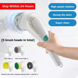 Electric Hand-Held Bathroom Cleaning Brush