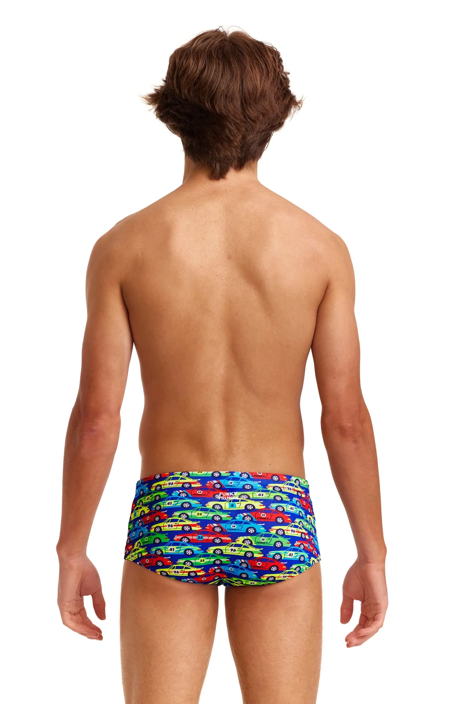 Funky Trunks Boy's Car Stacker Sidewinder Trunks