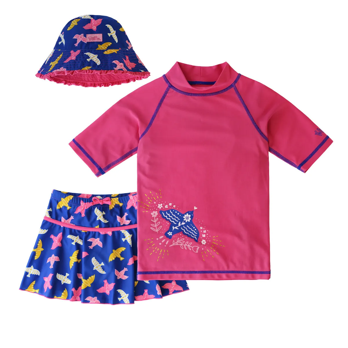 Girl's 3PC Sun & Swim Set