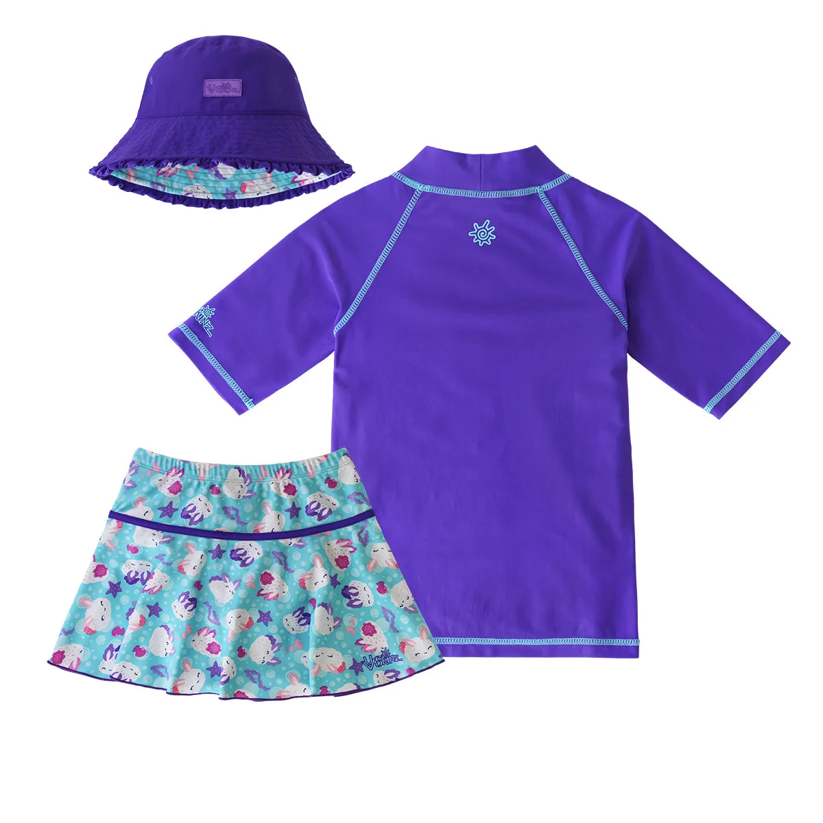 Girl's 3PC Sun & Swim Set