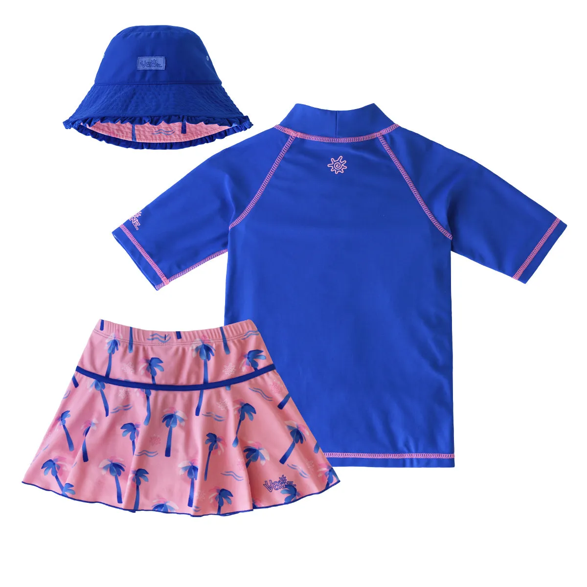 Girl's 3PC Sun & Swim Set