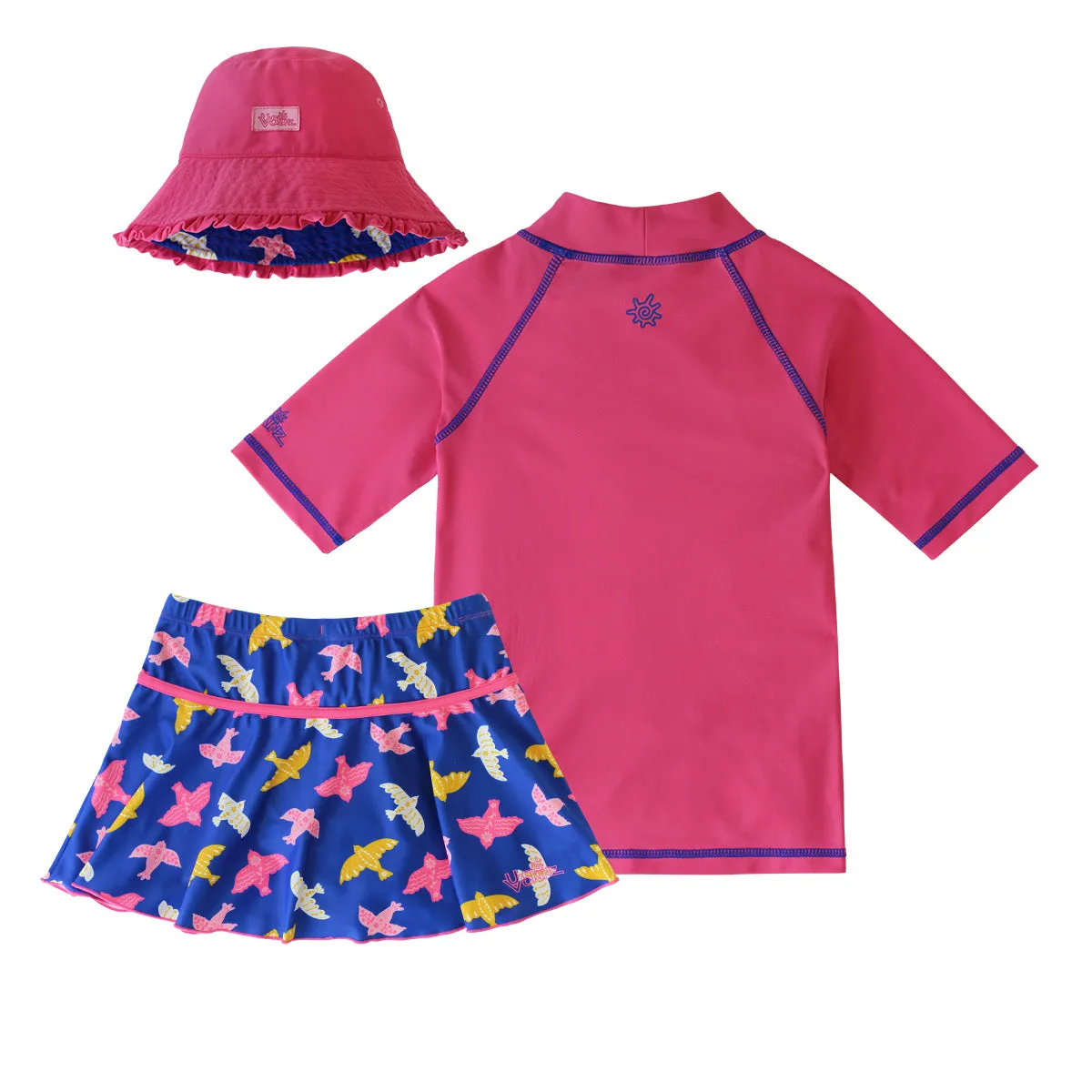 Girl's 3PC Sun & Swim Set