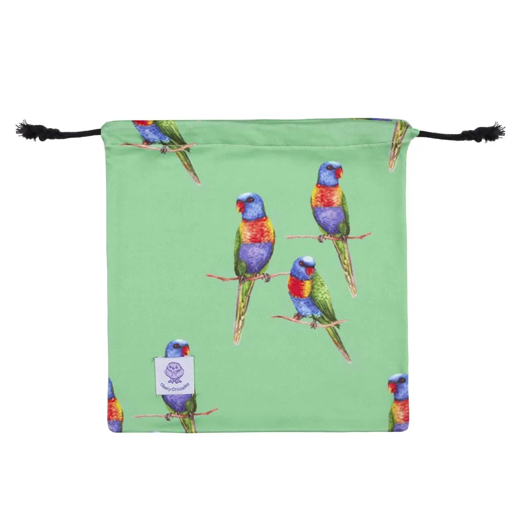 Green Rainbow Lorikeet Swim Shorts