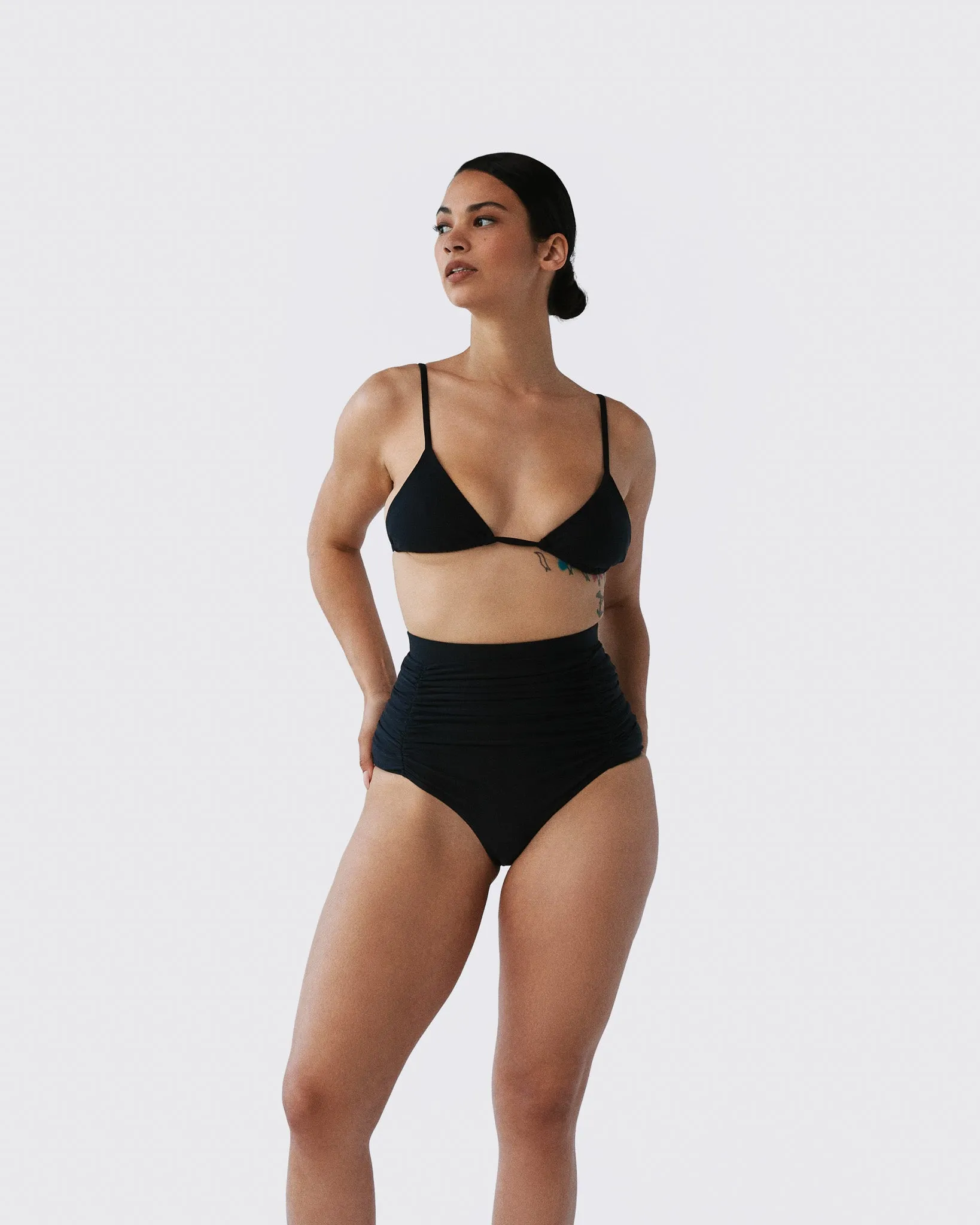 High-Waist Swim Bottom