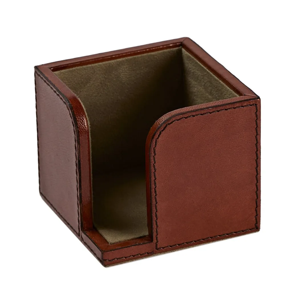 Leather Memo Block Holder Complete With Memo Note Block