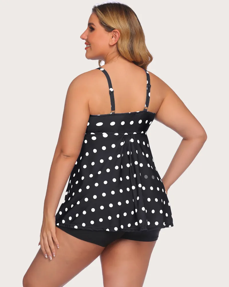 Leopard Tankini Set Swimsuits with Shorts