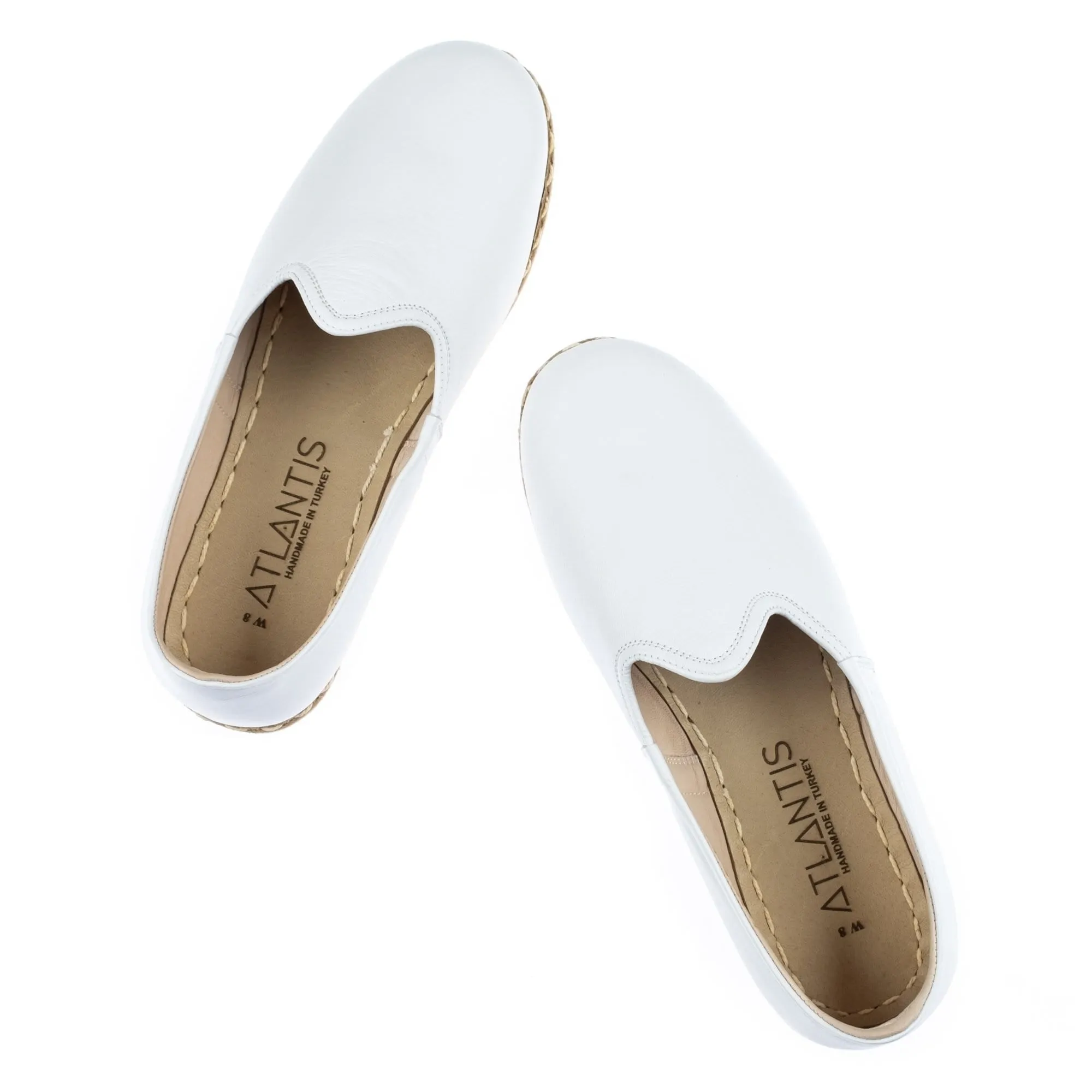 Men's White Slip On Shoes