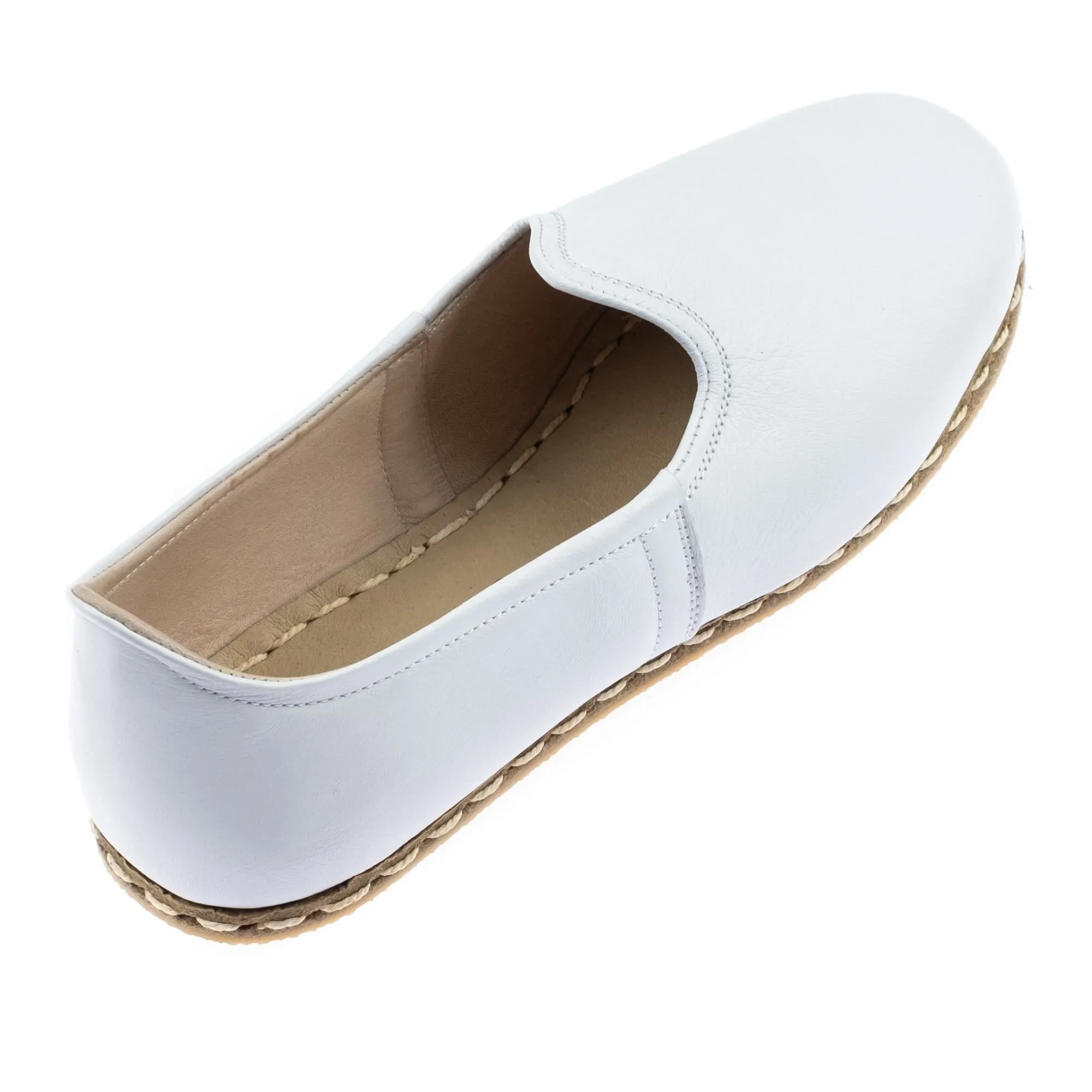 Men's White Slip On Shoes