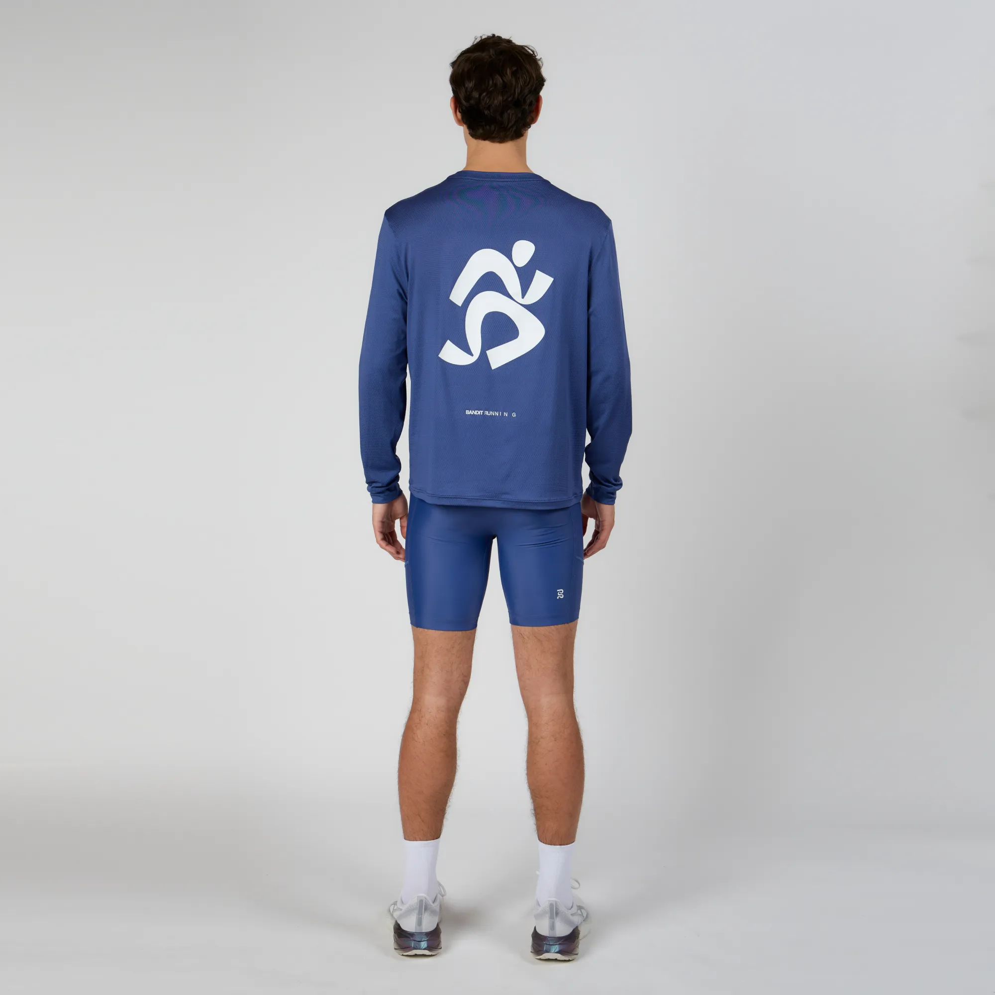 Micromesh™ Current Runner Long Sleeve  Tee - Unisex, Space Blue