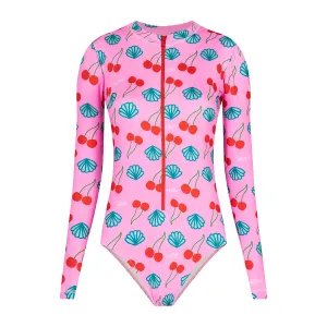 Mon Cheri Women Long Sleeve Bodysuit Rash Guard