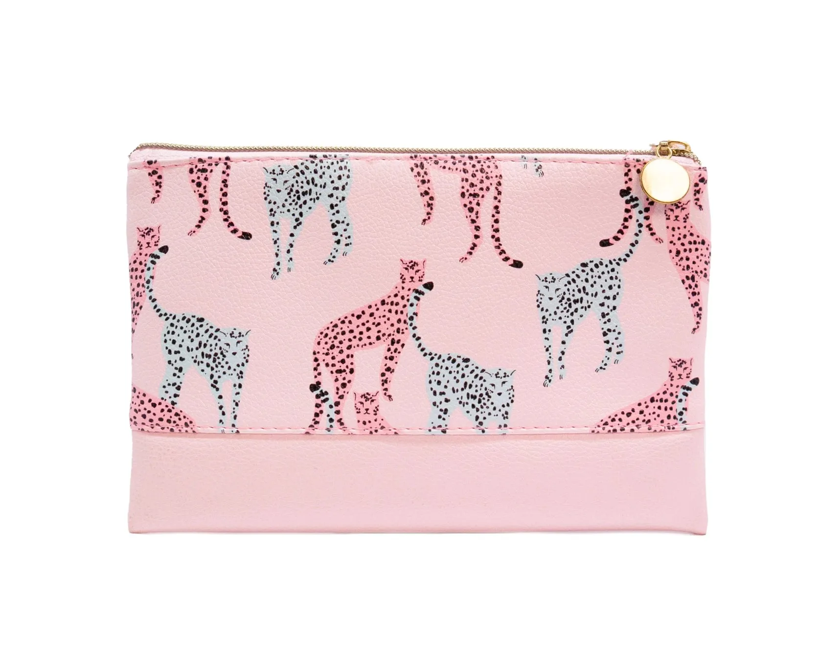 Pink Leopard Pouch