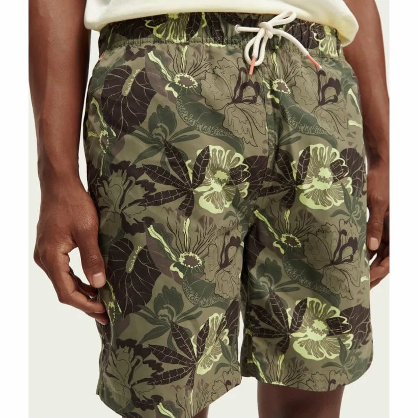 Scotch & Soda Long Length Printed Swimshort (Camo Floral Aop) 172427