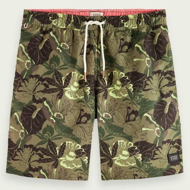 Scotch & Soda Long Length Printed Swimshort (Camo Floral Aop) 172427