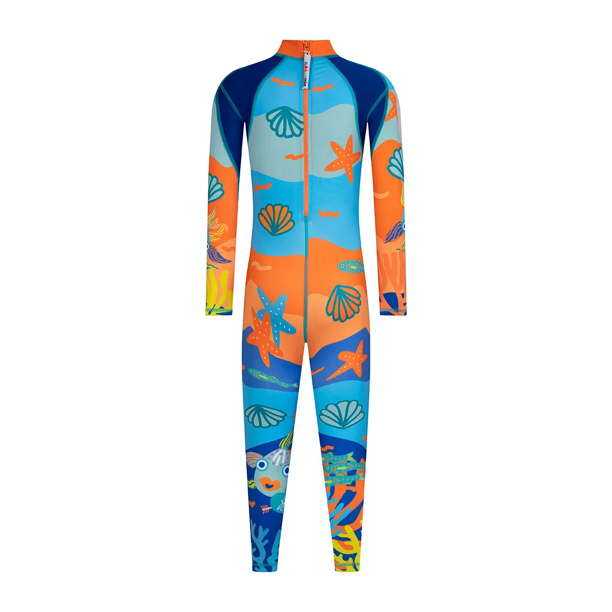 Sparkling Fish Boys Long Sleeve Sunsuit Long Legs