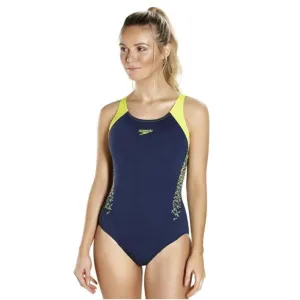 Speedo Boom Splice Muscleback Womens Swimming Costume