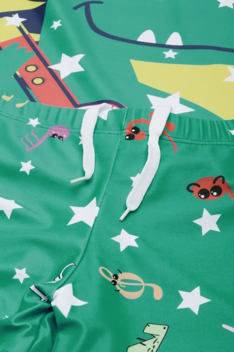 T-Rex Tune Boys T-shirt And Short Swim Set