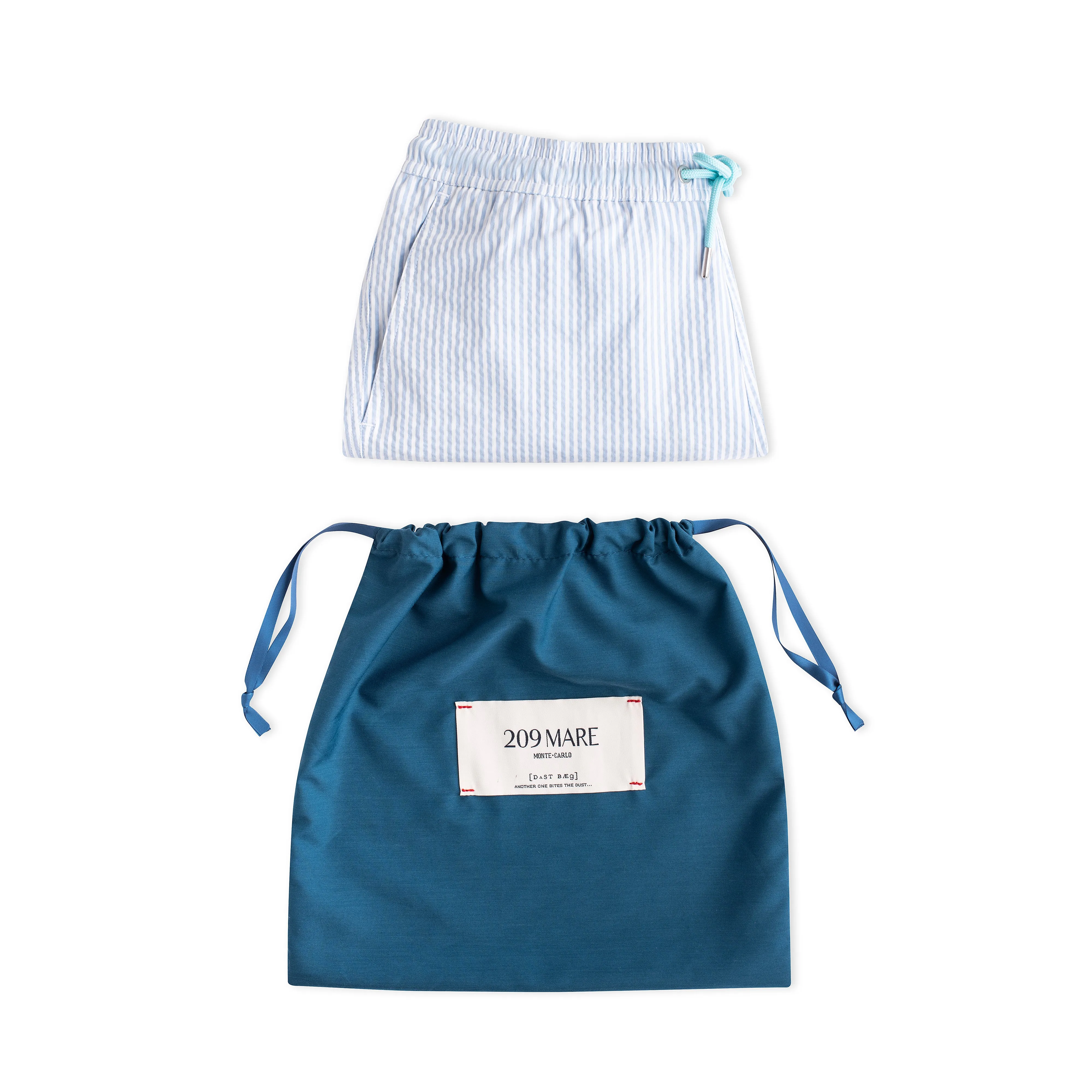 The Croisette Swim Shorts - Off White - Stonewash