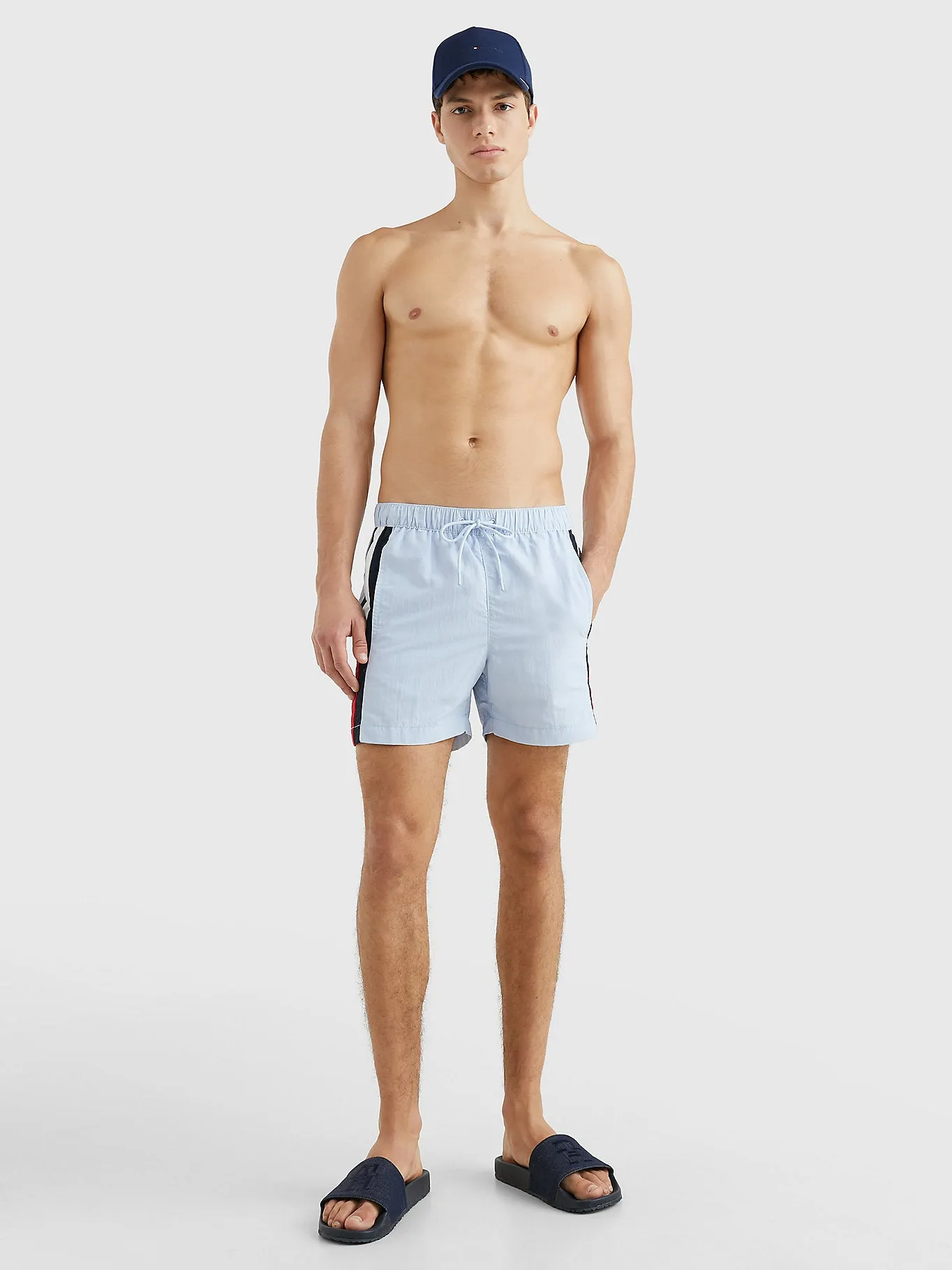 Tommy Hilfiger Mens Flag Mid Length Swim Shorts