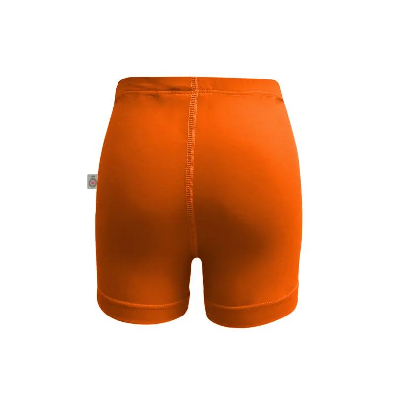 Unisex Girls And Boys Board Shorts Orange