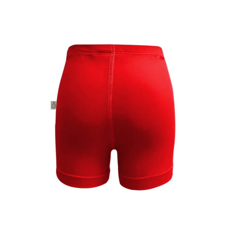 Unisex Girls And Boys Board Shorts Red